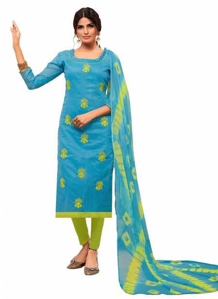 Sea Blue Colour Mango Rahul Nx New Latest Designer Ethnic Wear Modak Silk Salwar Suit Collection 1009
